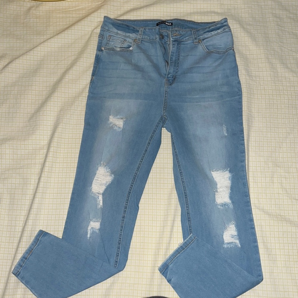 FN distressed skinny jeans